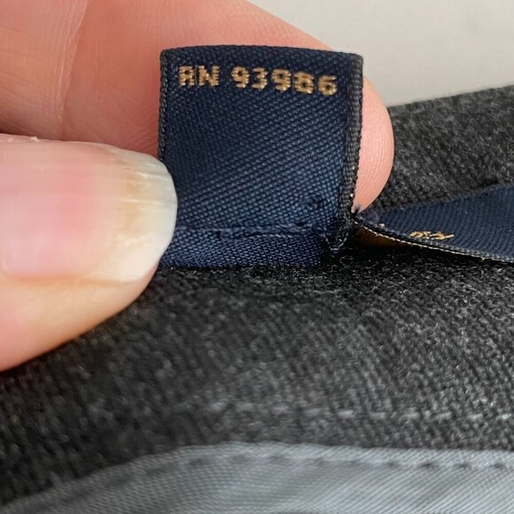 Brooks Brothers Caroline Fit Poly Viscose Blend Trousers Charcoal Grey Sz 6 - Picture 9 of 12